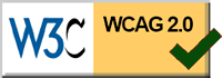 This website is technically accessible according to the WCAG 2.0, level AAA Guidelines.